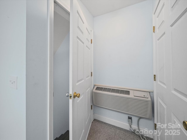 179 Delwood Ct, Mount Gilead, NC 27371 - detailed view of an AC wall unit and baseboards