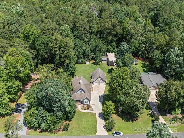 179 Delwood Ct, Mount Gilead, NC 27371 - drone / aerial view of a heavily wooded area