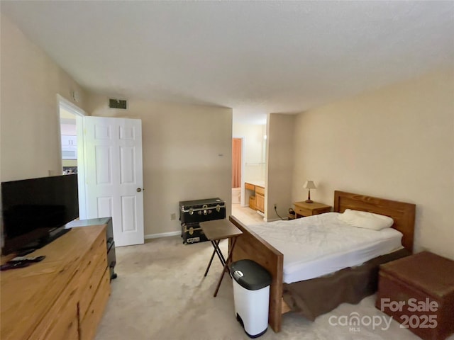 5864 Harris Grove Ln, Charlotte, NC 28212 - bedroom featuring light colored carpet and ensuite bath