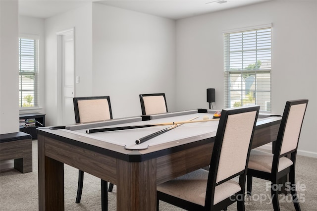 9529 Cotswood Pl, Gastonia, NC 28056 - dining area with carpet floors and baseboards