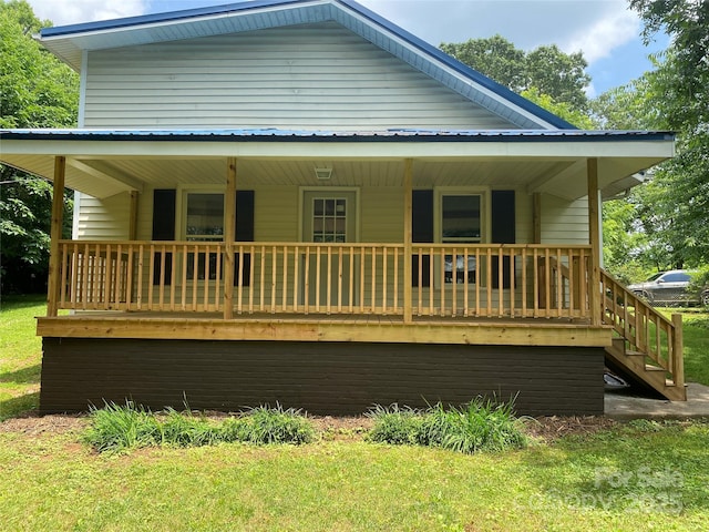 103 Hickory Hills Dr, Morganton, NC 28655 - view of front facade with covered porch and stairway
