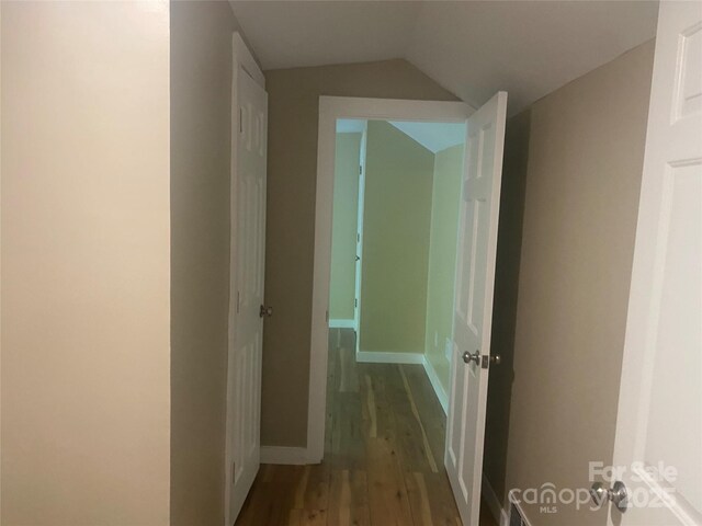 103 Hickory Hills Dr, Morganton, NC 28655 - corridor with wood finished floors and lofted ceiling