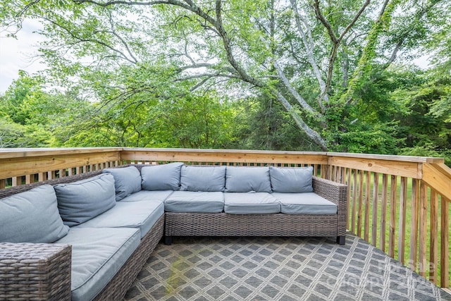 110 Camelot Dr, Granite Falls, NC 28630 - wooden terrace featuring outdoor lounge area