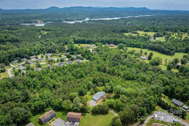 110 Camelot Dr, Granite Falls, NC 28630 - bird's eye view of a heavily wooded area and a water and mountain view
