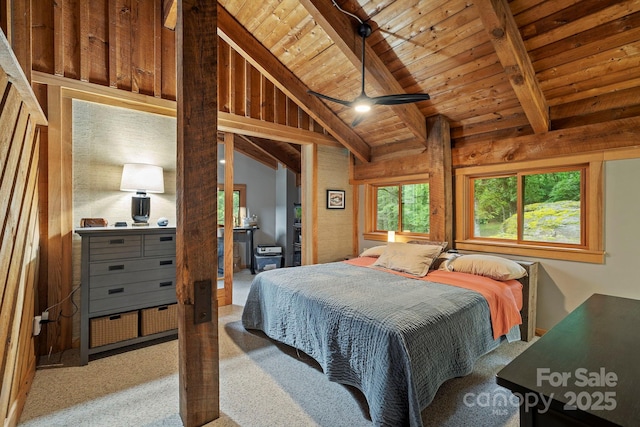 574 Locust Grove Dr, Waynesville, NC 28785 - carpeted bedroom with wood ceiling