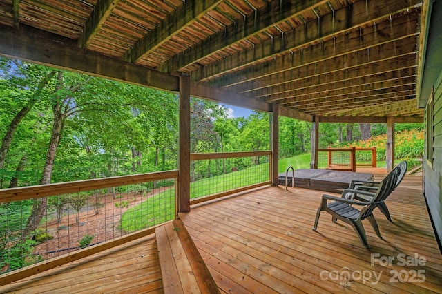 574 Locust Grove Dr, Waynesville, NC 28785 - view of wooden terrace