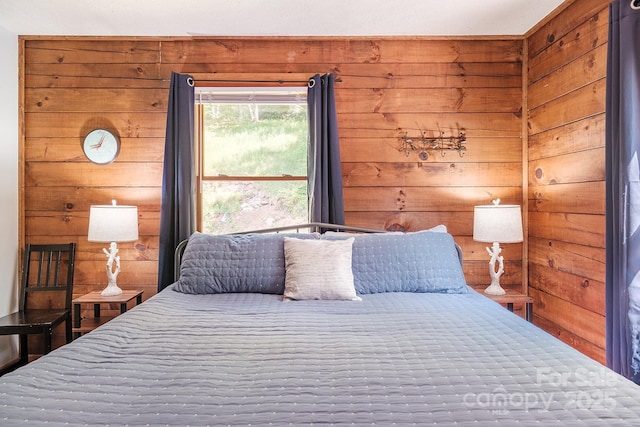 2266 Sugar Mountain Rd, Newland, NC 28657 - bedroom featuring wooden walls