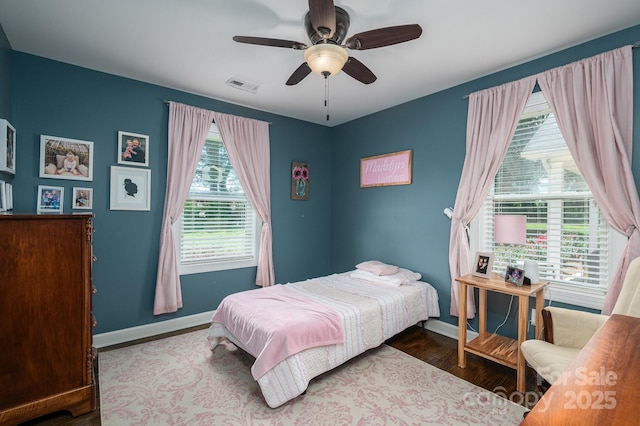 4441 Jim Wise Rd, Lincolnton, NC 28092 - bedroom with wood finished floors and ceiling fan