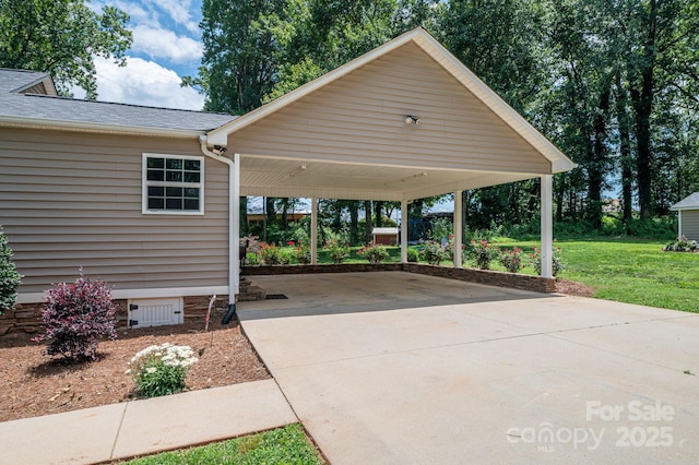 4441 Jim Wise Rd, Lincolnton, NC 28092 - view of vehicle parking featuring driveway and a carport