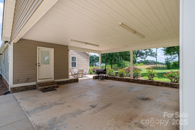 4441 Jim Wise Rd, Lincolnton, NC 28092 - view of patio / terrace with entry steps and a carport