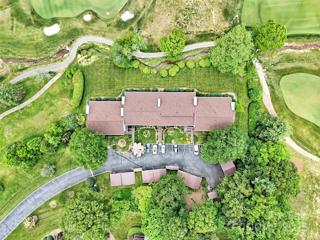 87 Willow Rd Unit D-4, Waynesville, NC 28786 - aerial view of property and surrounding area featuring a golf course