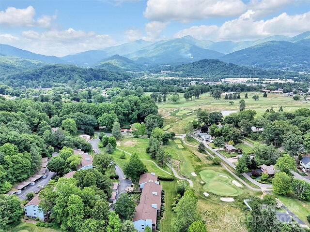 87 Willow Rd Unit D-4, Waynesville, NC 28786 - aerial view of a mountainous background and a local golf course