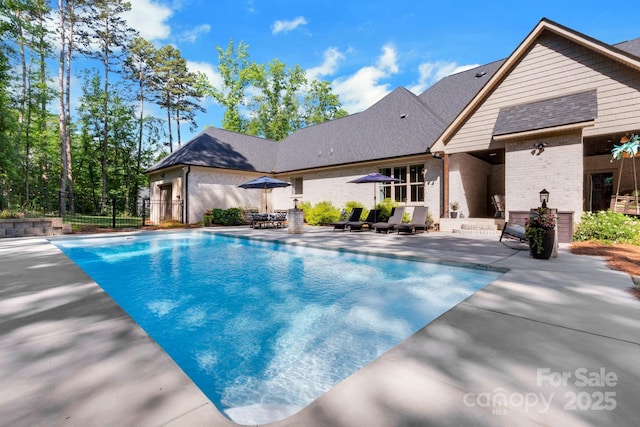 2122 Goose Creek Farm Ln, Indian Trail, NC 28079 - view of swimming pool featuring a patio area