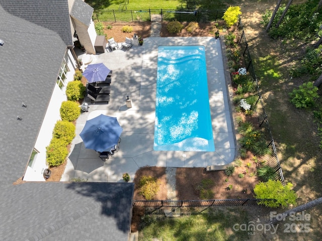 2122 Goose Creek Farm Ln, Indian Trail, NC 28079 - aerial view of property and surrounding area with a pool area