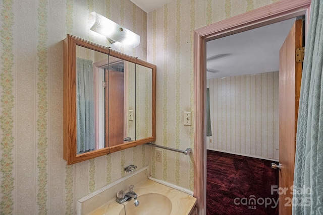 807 Claremont Rd, Charlotte, NC 28214 - bathroom featuring vanity
