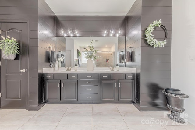 1178 Arges River Dr, Fort Mill, SC 29715 - full bath with double vanity and tile patterned flooring