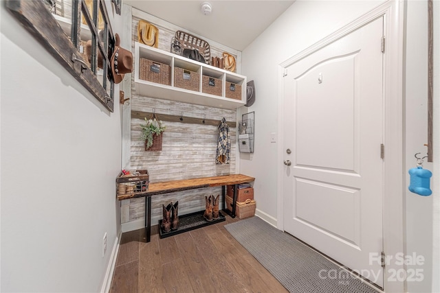 1178 Arges River Dr, Fort Mill, SC 29715 - mudroom with baseboards and wood finished floors