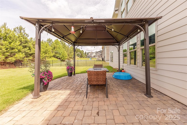 1178 Arges River Dr, Fort Mill, SC 29715 - view of patio with a gazebo