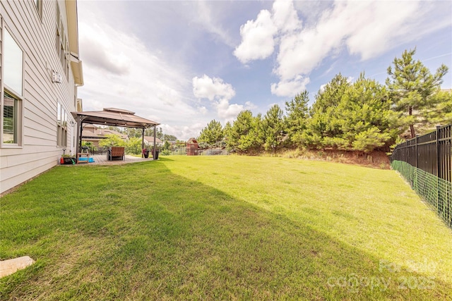 1178 Arges River Dr, Fort Mill, SC 29715 - fenced backyard with a gazebo and a patio area