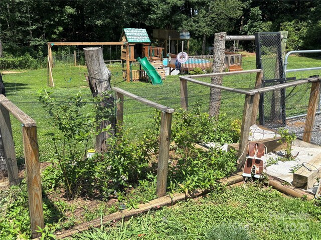 8122 Hutchison Ln, Vale, NC 28168 - view of yard with a playground