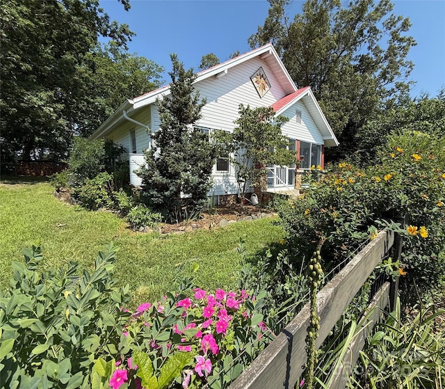 5188 Dysartsville Rd, Morganton, NC 28655 - view of side of home with a lawn