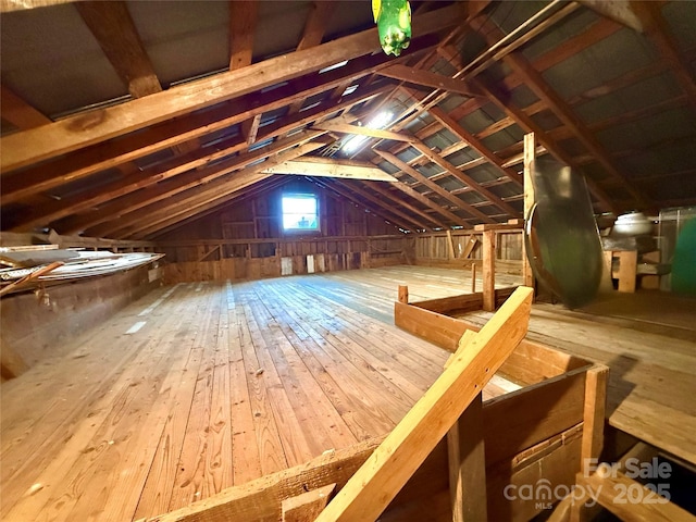 5188 Dysartsville Rd, Morganton, NC 28655 - attic featuring an upstairs landing