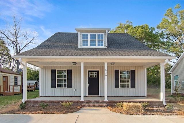 263 Robinson St, Rock Hill, SC 29730 - view of front of property with a porch, a shingled roof, and board and batten siding