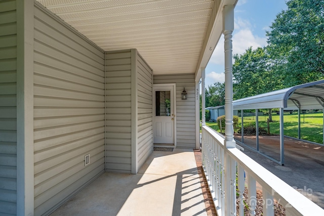 5211 Spring Gln, York, SC 29745 - view of patio featuring a carport