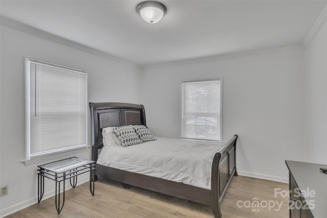 123 E Farmview St, Gastonia, NC 28054 - bedroom featuring crown molding and wood finished floors