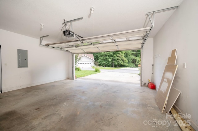 29 Honey Hollow Ln, Fairview, NC 28730 - garage with electric panel and a garage door opener