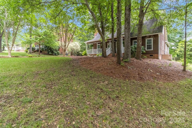 3092 Hitching Post Ln, Rock Hill, SC 29732 - view of front facade featuring a porch, crawl space, and a front lawn