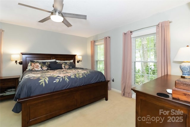 3092 Hitching Post Ln, Rock Hill, SC 29732 - bedroom with light colored carpet and ceiling fan