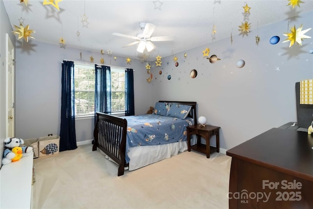 3092 Hitching Post Ln, Rock Hill, SC 29732 - carpeted bedroom featuring baseboards and a ceiling fan