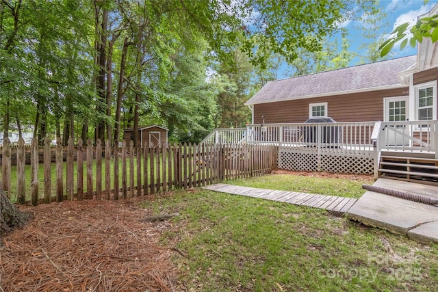 3092 Hitching Post Ln, Rock Hill, SC 29732 - view of yard with a deck and a storage shed