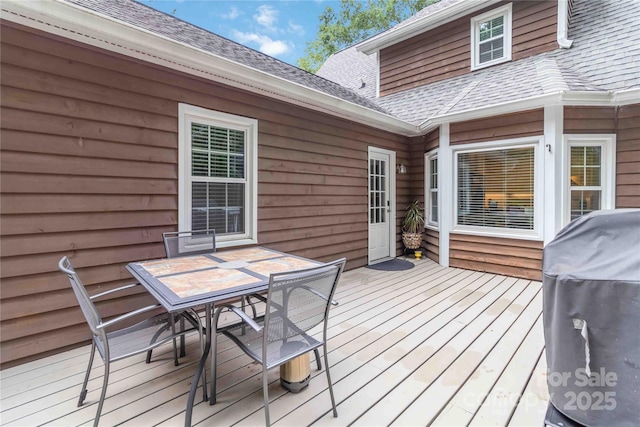 3092 Hitching Post Ln, Rock Hill, SC 29732 - wooden terrace featuring area for grilling and outdoor dining area