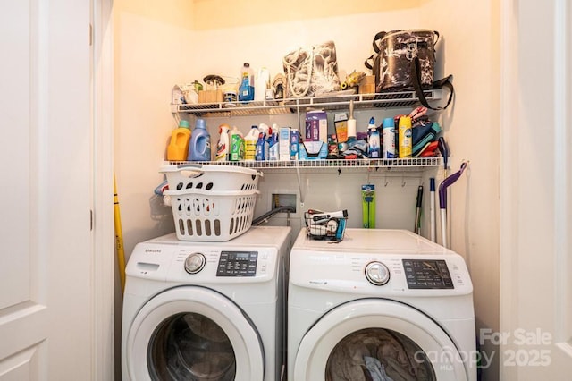 3659 Vashti Rd, Taylorsville, NC 28681 - washroom featuring separate washer and dryer