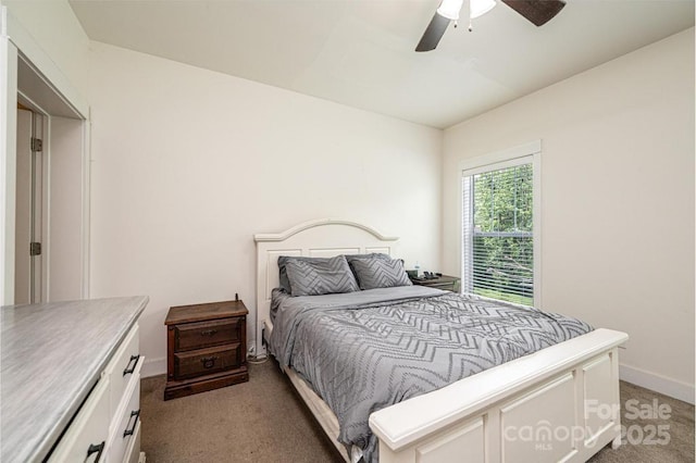3659 Vashti Rd, Taylorsville, NC 28681 - bedroom featuring light colored carpet and a ceiling fan