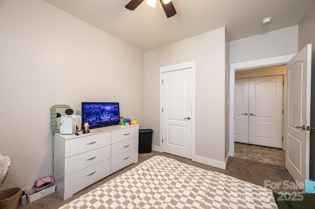 3659 Vashti Rd, Taylorsville, NC 28681 - bedroom featuring light colored carpet and ceiling fan