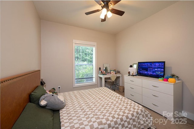 3659 Vashti Rd, Taylorsville, NC 28681 - carpeted bedroom with ceiling fan