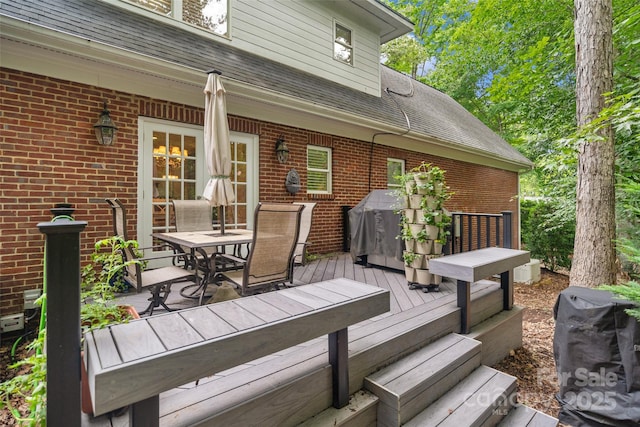 23 Tanglewood Rd, Clover, SC 29710 - wooden terrace with area for grilling
