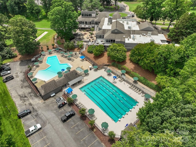 23 Tanglewood Rd, Clover, SC 29710 - aerial view of a pool area
