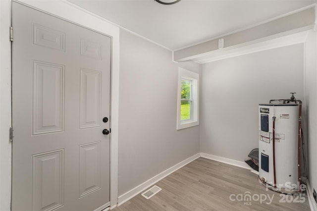 210 Marshall St, Rock Hill, SC 29730 - washroom featuring water heater and light wood-style floors