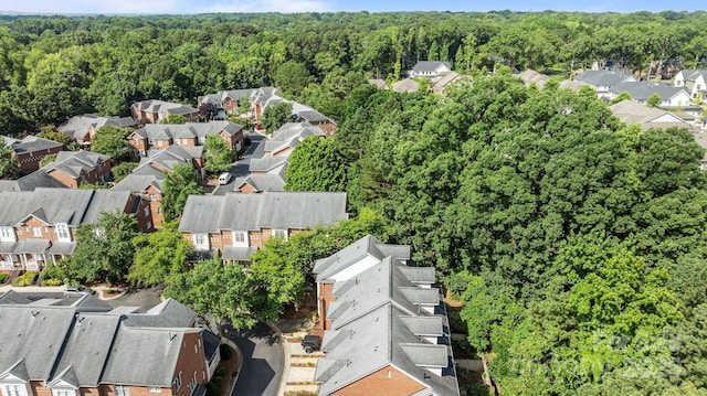 4854 S Hill View Dr, Charlotte, NC 28210 - aerial overview of property's location featuring a heavily wooded area and nearby suburban area