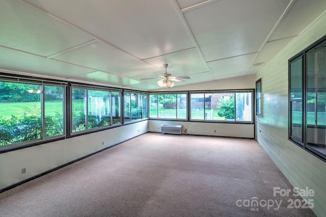 1658 Buckingham Ave, Gastonia, NC 28054 - unfurnished sunroom featuring carpet flooring and a wall mounted AC