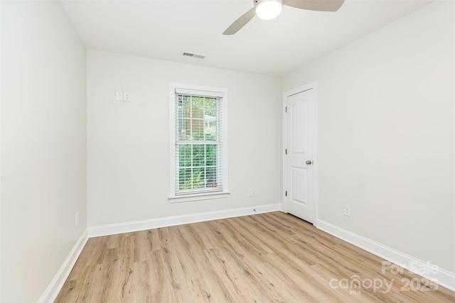 43 Paddington Dr SW, Concord, NC 28025 - empty room featuring wood finished floors and a ceiling fan