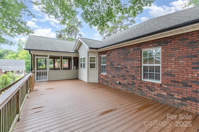 43 Paddington Dr SW, Concord, NC 28025 - wooden terrace with a sunroom