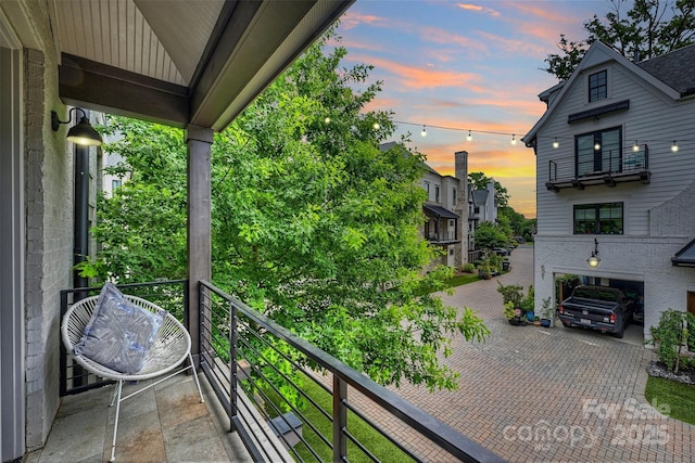 622 Mattie Rose Ln, Charlotte, NC 28204 - view of balcony at dusk