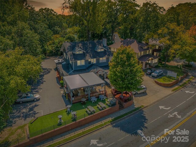 622 Mattie Rose Ln, Charlotte, NC 28204 - aerial view at dusk