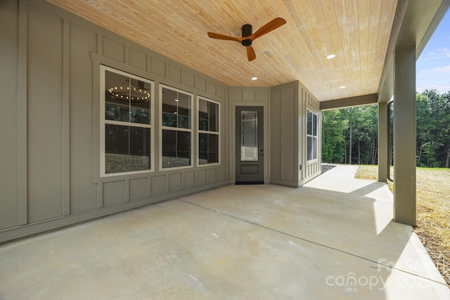 5507 NC-218 Hwy, Peachland, NC 28133 - view of patio / terrace with a ceiling fan