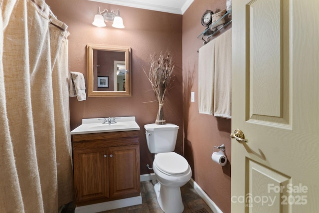 80 Laurel Canyon Rd, Franklin, NC 28734 - bathroom with vanity and crown molding